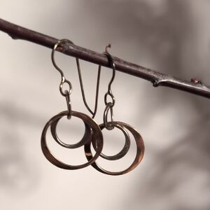 2000's Silver Hoop Earrings